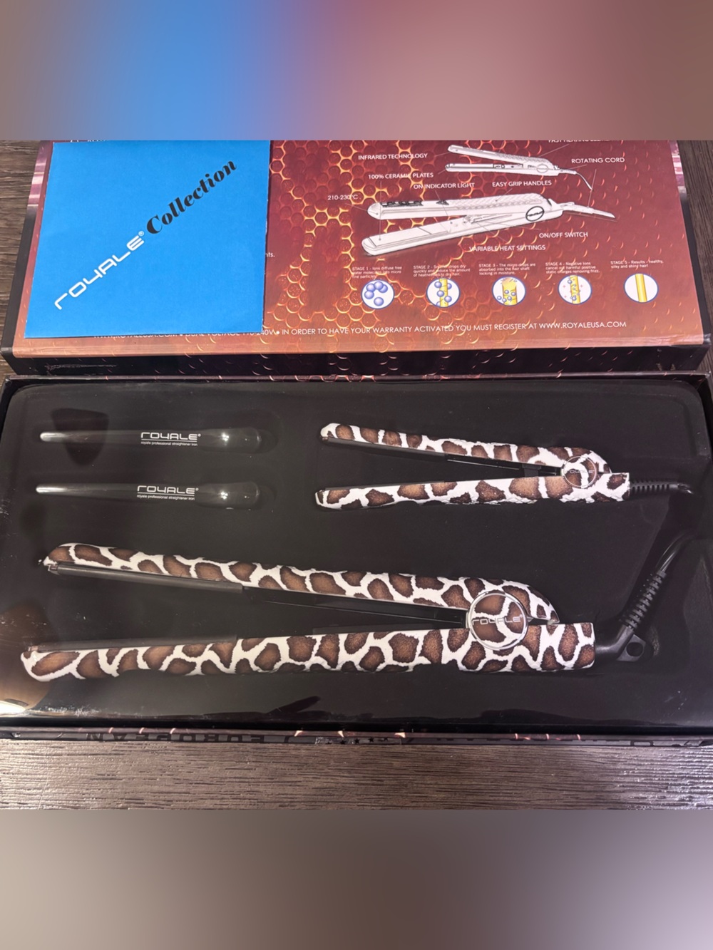 Pro Royale Professional Straightern Iron - Giraffe Collection